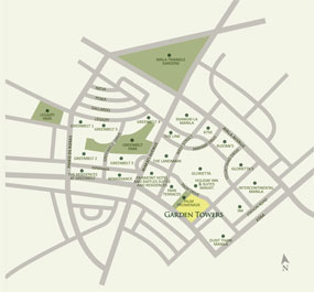 Garden Towers Makati Location Map